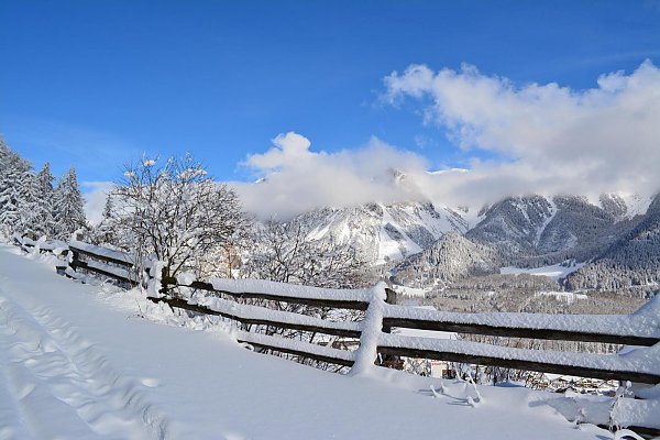 Paesaggio invernale in Alta Val Venosta Paesaggio invernale in Alta Val Venosta